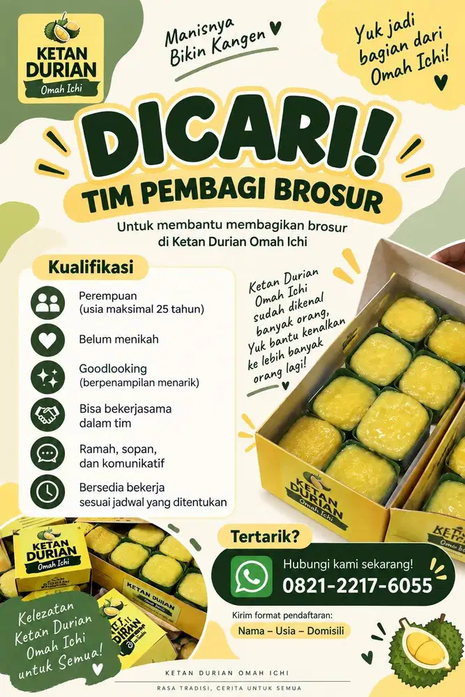 LOWONGAN KERJA – TIM PEMBAGI BROSUR