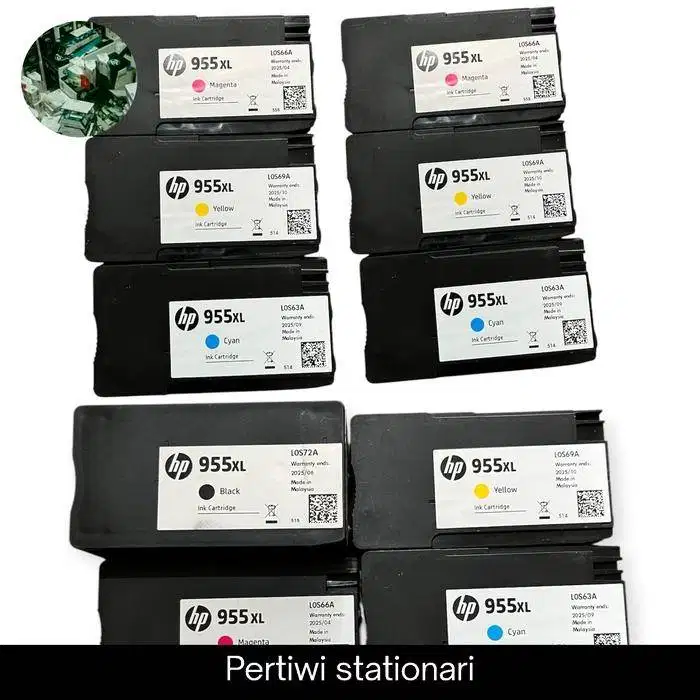 kosongan/Bekas ORI sekali pakai cartridge hp 955 XL Black cyan magenta