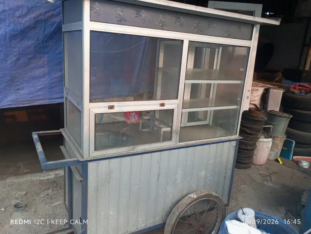 Gerobak aluminium+besi