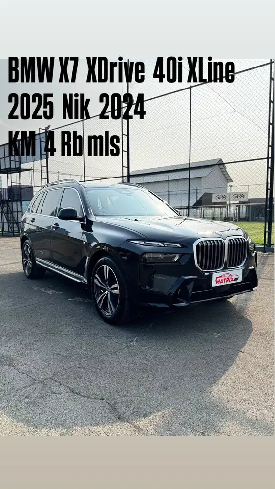 BMW X7 XDrive40i XLine 2025 Nik24 Black on black Siap pakai