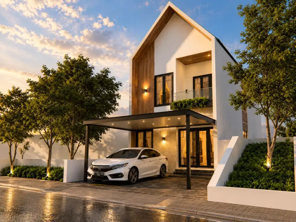 Rumah Scandinavian 6 Menit SDN Sukaraja Free SHM