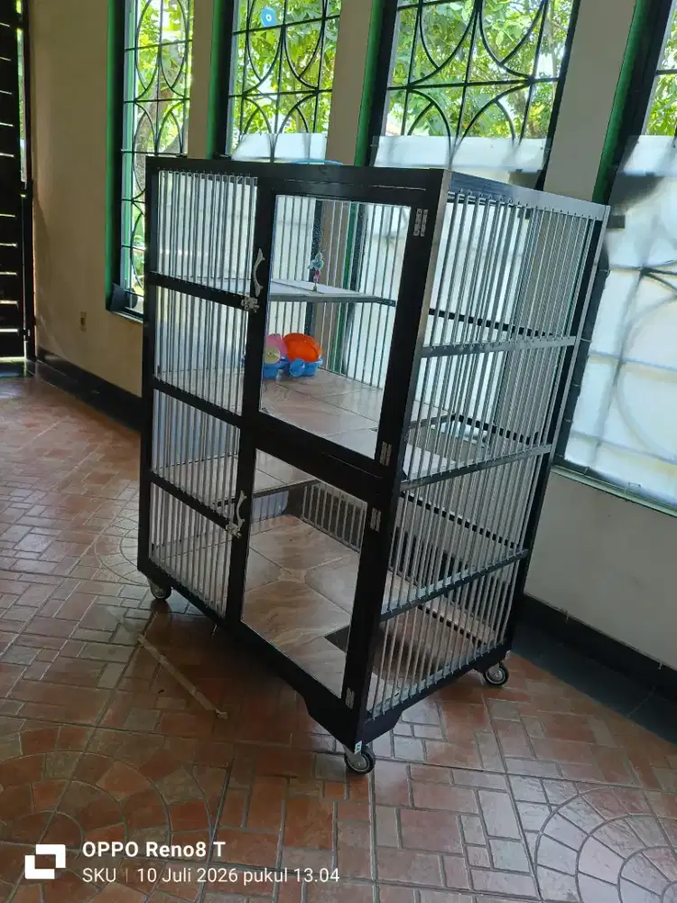 Kandang kucing Almunium