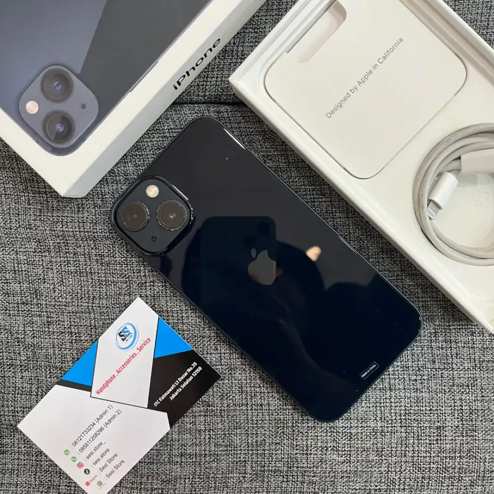 Iphone 13 128gb black ex ibox jual cepet aja !!