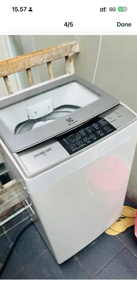 Mesin Cuci Electrolux Cyclonic Care 7KG 1 Tabung Top Loading Normal