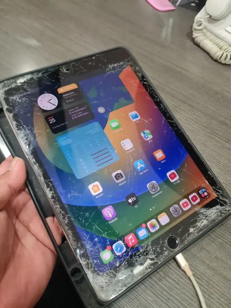 Ibadah pro 9,7 inci seluler wifi bebas reset retak 1000