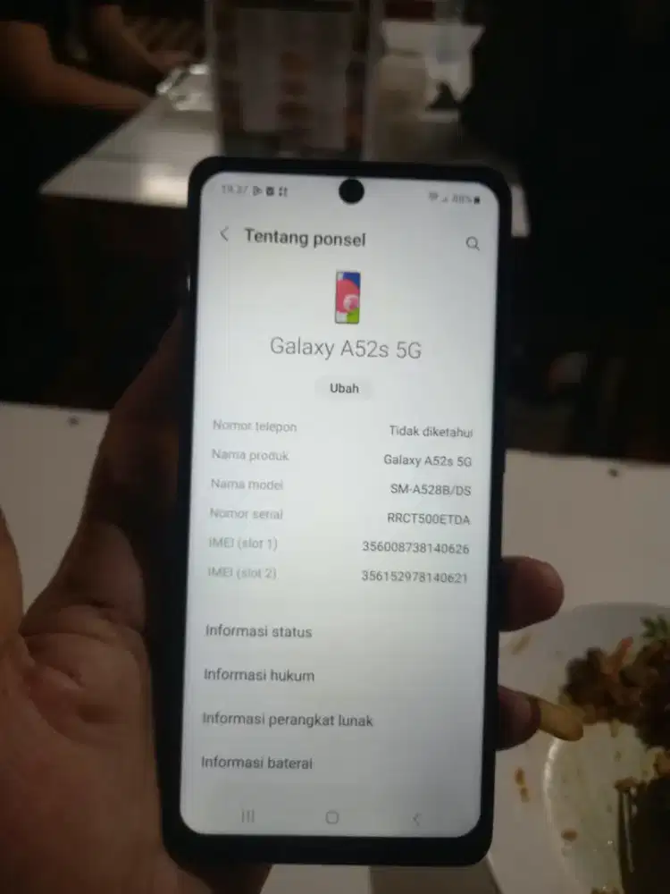 Samsung a52s ram 8 5g cari kembalian