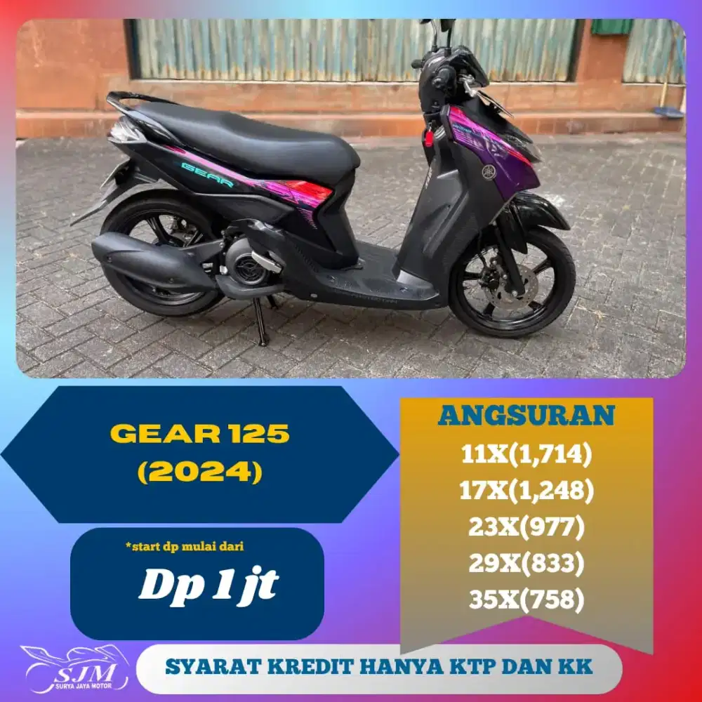 YAMAHA GEAR 125 2024 MESIN HALUS