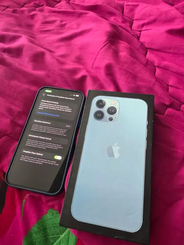 Di jual iphone 13 promax 256 ex inter beacukai sinyal permanen