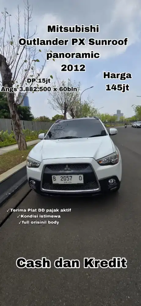 Dp 15jt angs 3,882,500 x 5th !! Outlander Px panoramic sunroof 2012