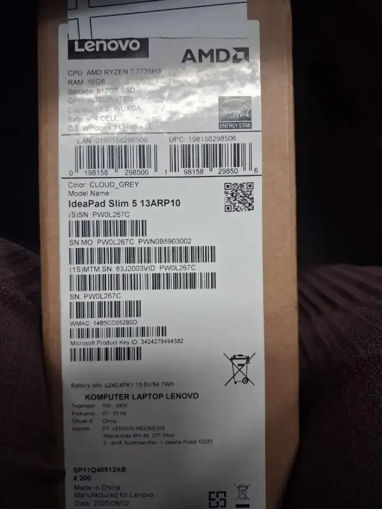 Lenovo IdeaPad slim 5 13ARP10 Ryzen 7 7735HS