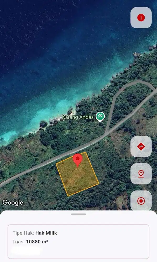 Dijual tanah Pantura di Bukambero, Sumba Barat Daya, NTT