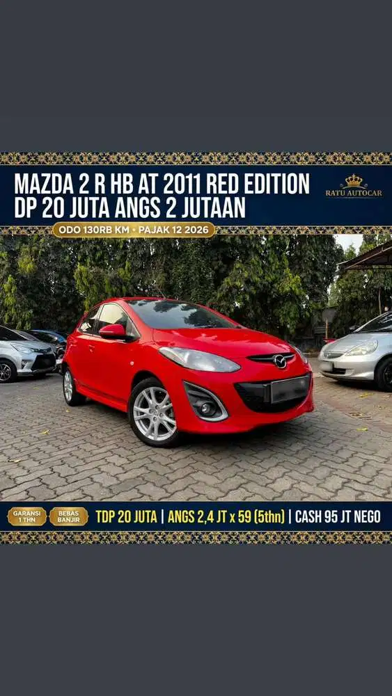 MAZDA 2 R HB AT 2011 RED EDITION DP 20 JUTA • ANGS 2 JUTAAN