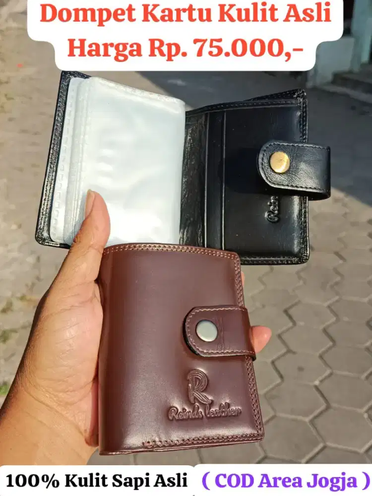 DOMPET KULIT SAPI ASLI ( GRATIS ONGKIR )