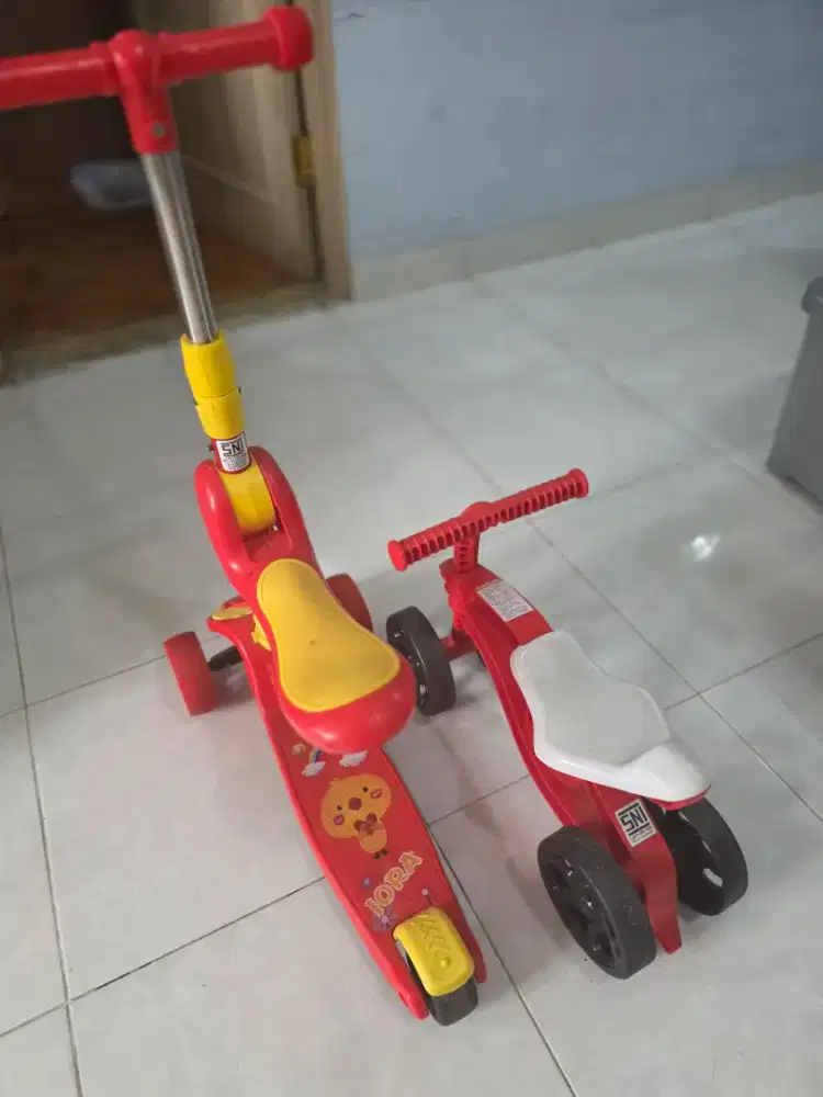 Skuter dan sepeda anak