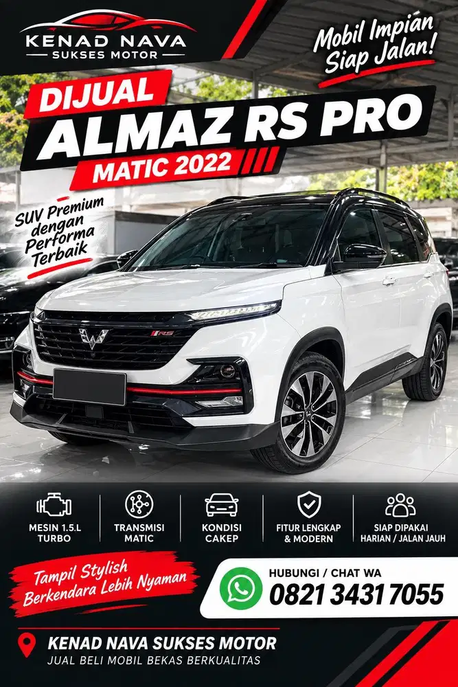 Menarik Promo WULING ALMAZ RS PRO 2022 DP 1 juta