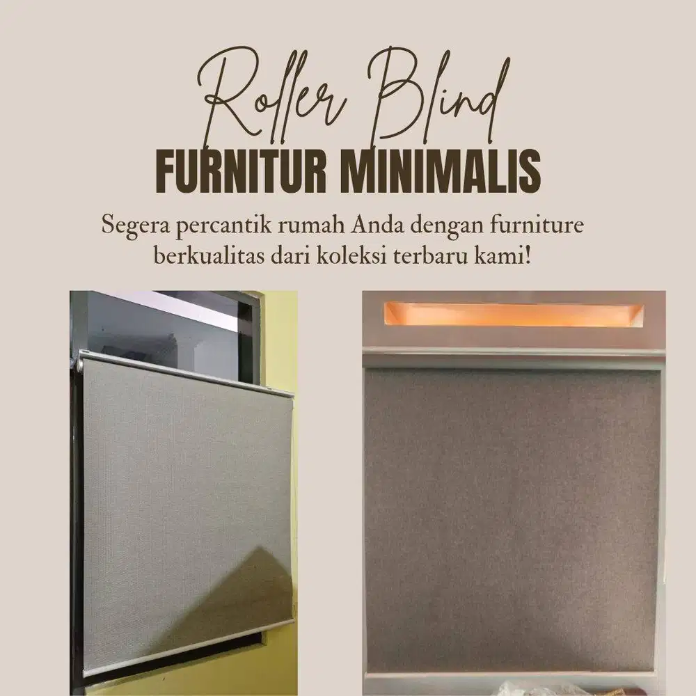 ROLLER BLIND MINIMALIS SECOND BERKUALITAS