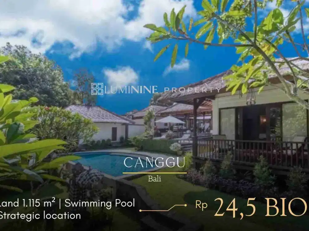 FAST SALE EXOCTIC VEST VIEW VILLA IN CANGGU BALI GOOD INVESTMENT