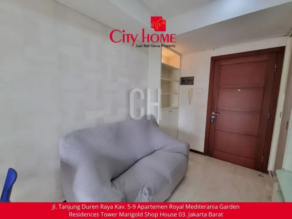 Sewa Apartemen Furnished 2 BR Royal Mediterania Garden Residences