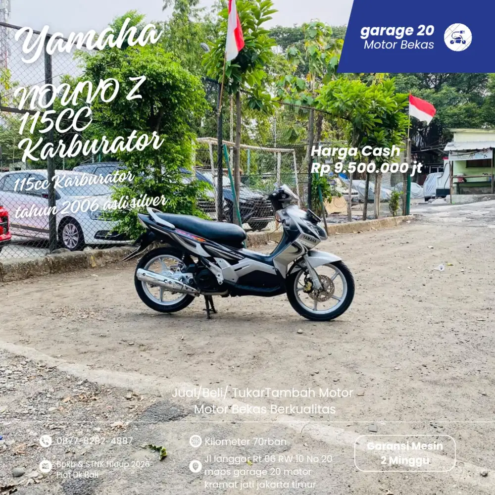 Yamaha Nouvo Z 115cc Karburator Tahun 2006 Pajak Hidup