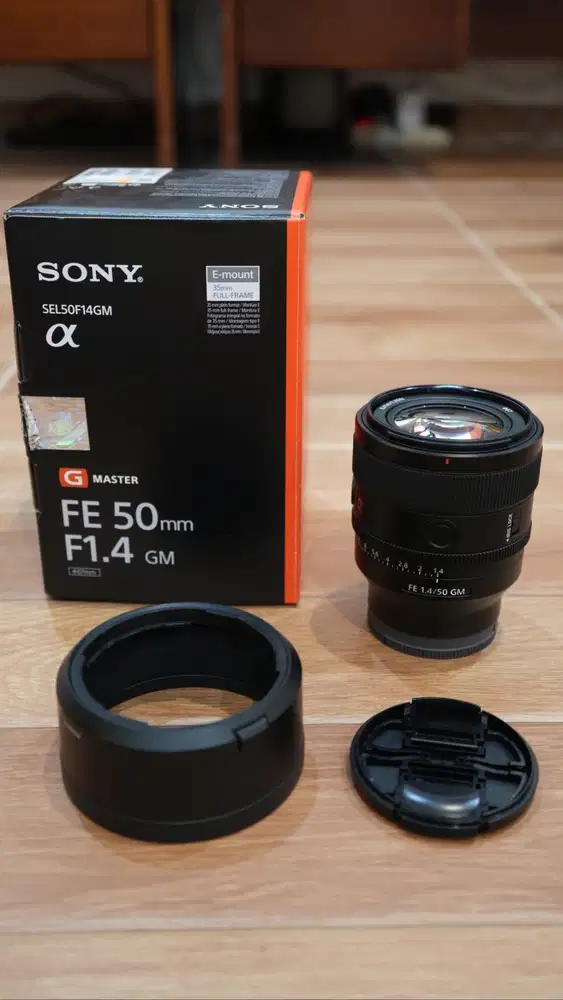 Lensa Sony 50mm f1.4 GM Kondisi Super