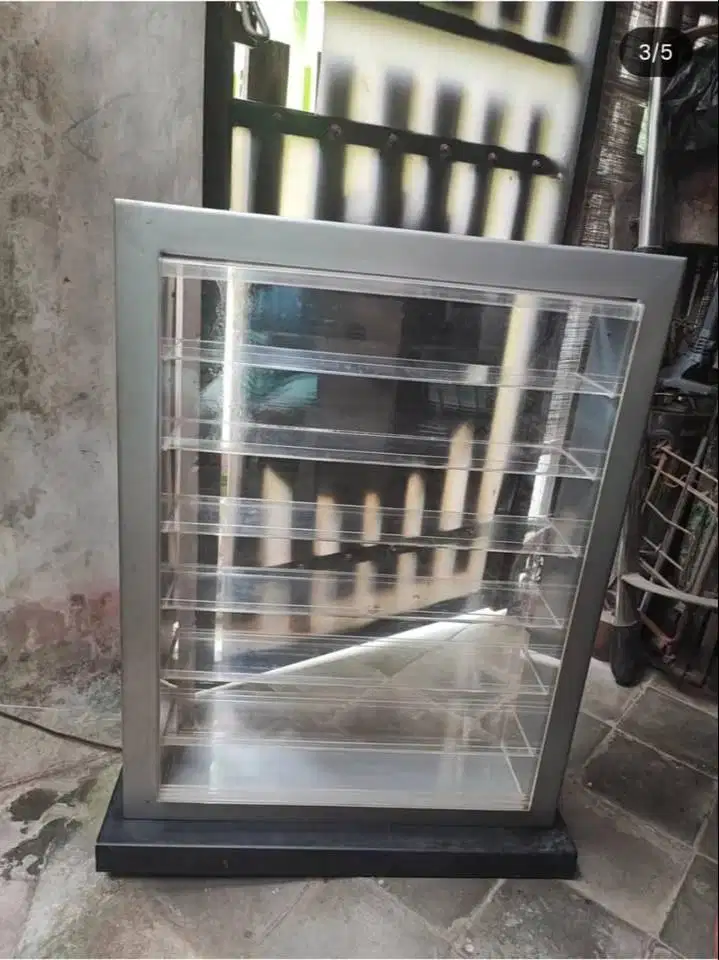 Rak Etalase Display Akrilik Multiguna Toko Warung Jumbo - Muat 400 Box