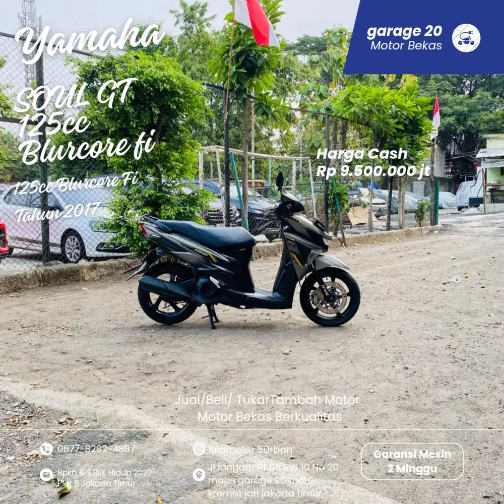 Yamaha Soul GT 125cc Bluecore Fi Tahun 2017 Pajak Hidup