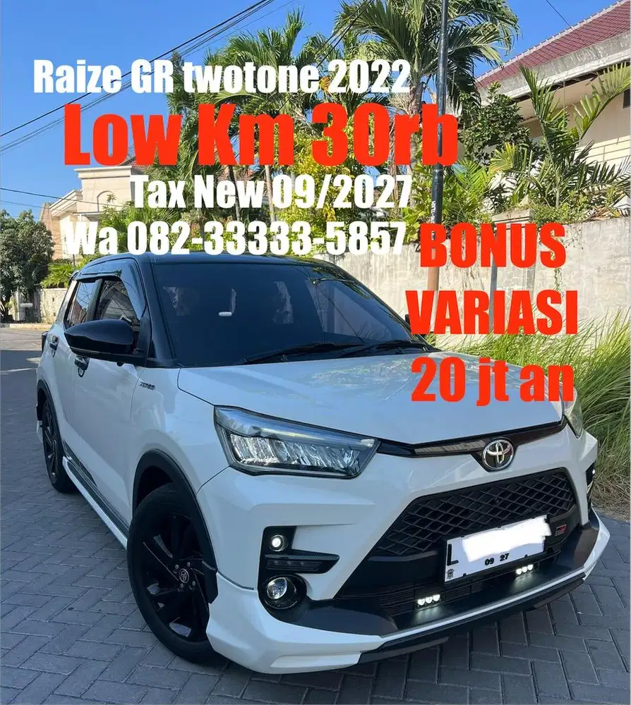 FullVar20jt Raize GR turbo twotone 2022 (L) tg1 dr baru full orisinil