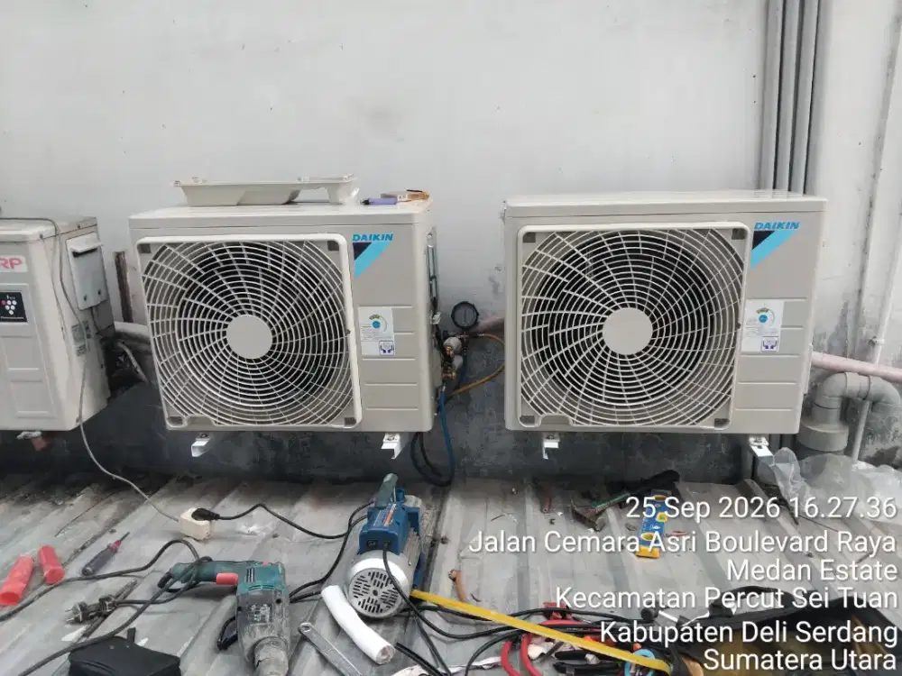 Service ac, kulkas, mesin cuci, pompa air, water heater dan listrik
