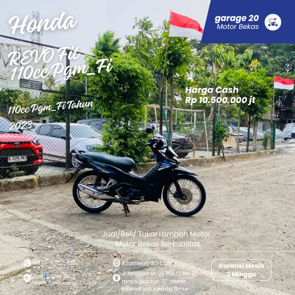 Honda Revo Fit 110cc Pgm_Fi Tahun 2023 Pajak Off