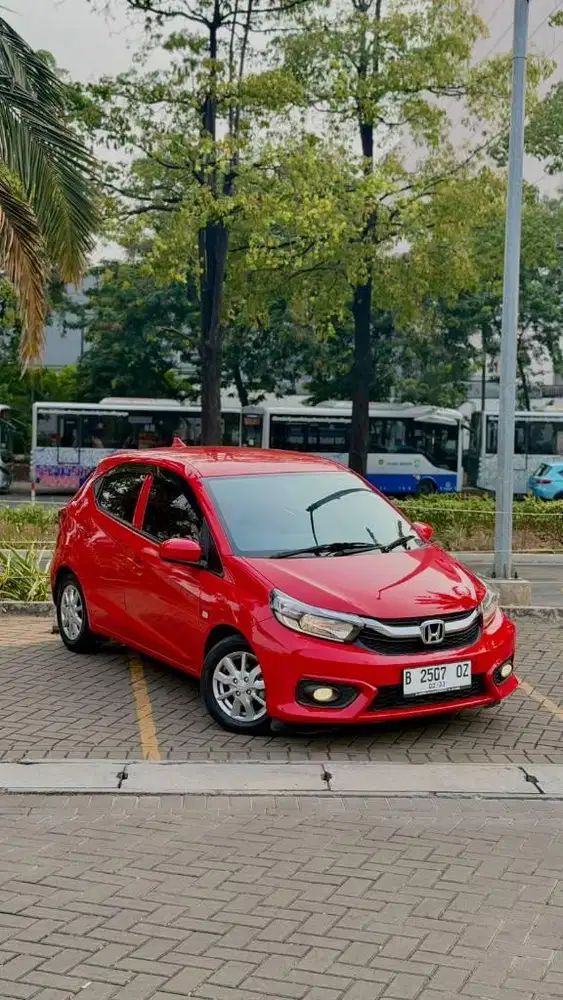 Honda Brio E CVT AT 2021 Merah KM 52rb