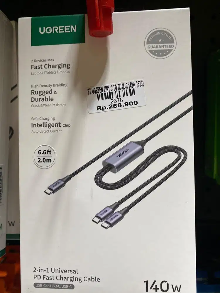 UGREEN 2in1 C TO DUAL C 140W