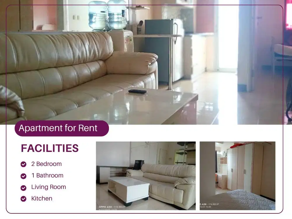Apartemen Seasons City Jakarta 2 Bedroom Harga Murah & Strategis