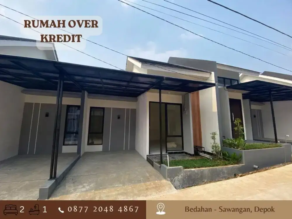 Rumah Over Kredit dkt Stasiun 58JT di Pasir Putih Sawangan Depok