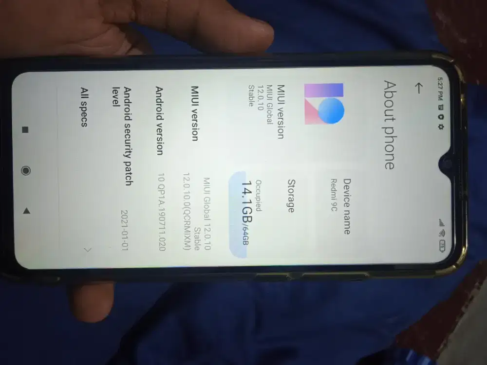 Dijual redmi 9c MIUI (12.0.10.0)