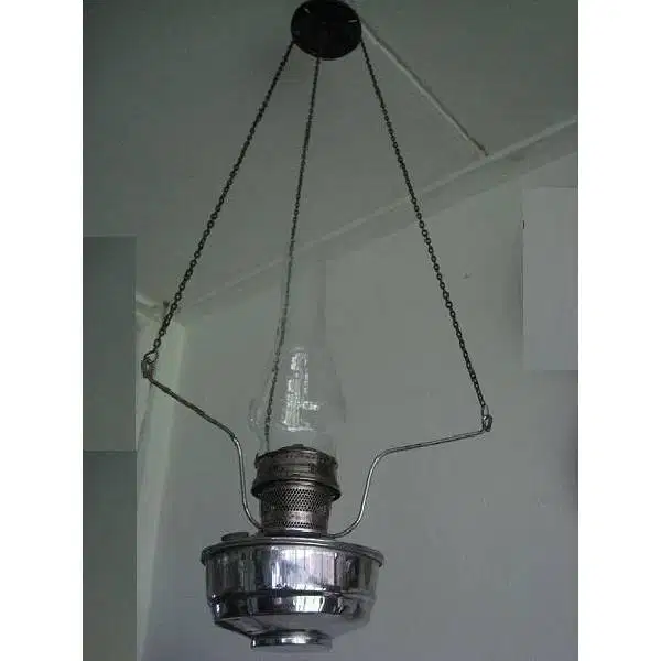 Vintage unik antik lampu minyak gantung Joseph Rute Aladdin England
