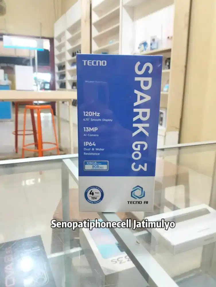 Tecno Spark GO 3 Ram 4+4/128 GB Garansi Resmi