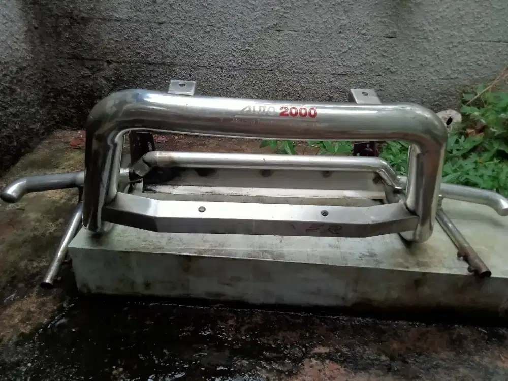 Dijual tanduk stainless depan & belakang kepunyaan fortuner