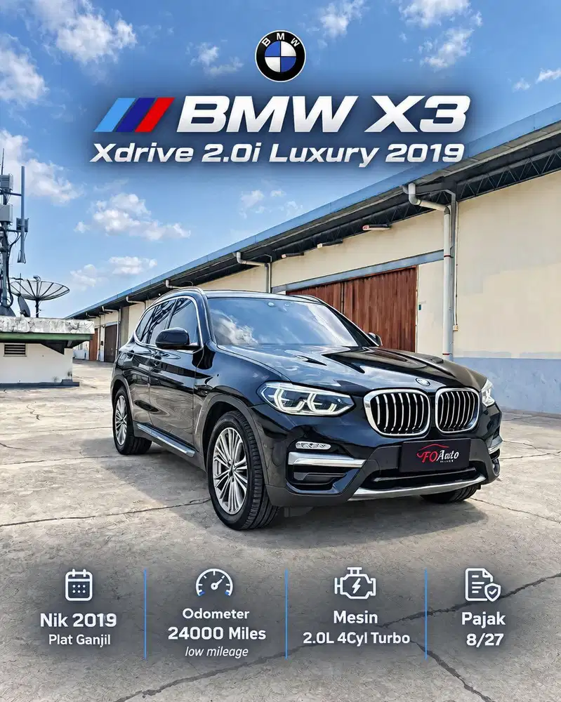 [Panoramic] BMW X3 XDrive 2.0i Luxury 2019 Very Mint Condition