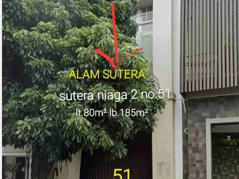 Dijual Ruko Niaga 2 Alam Sutera Jl Raya Serpong Tangerang Selatan
