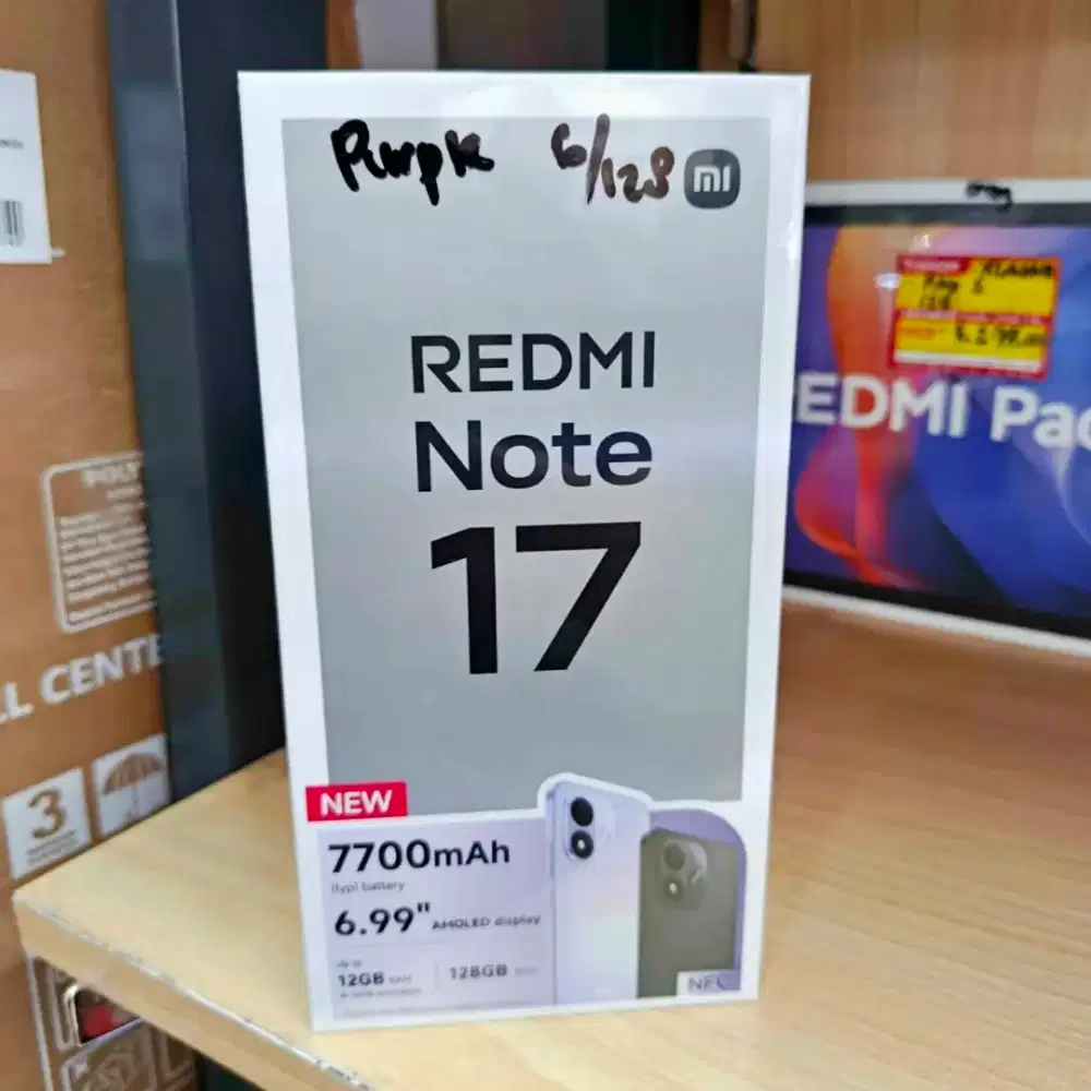 Xiaomi Redmi Note 17 4G 6/128 6/256 Gb New Murah Garansi Resmi 1 Tahun