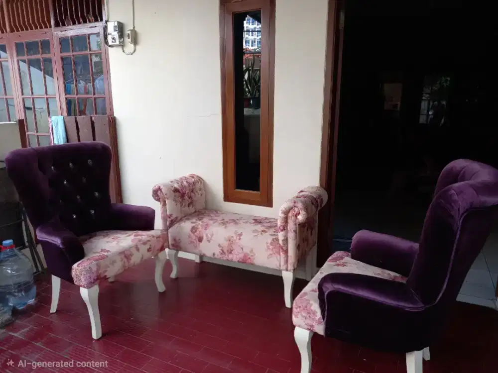 Sofa vintage (Kayu Mahoni) second
