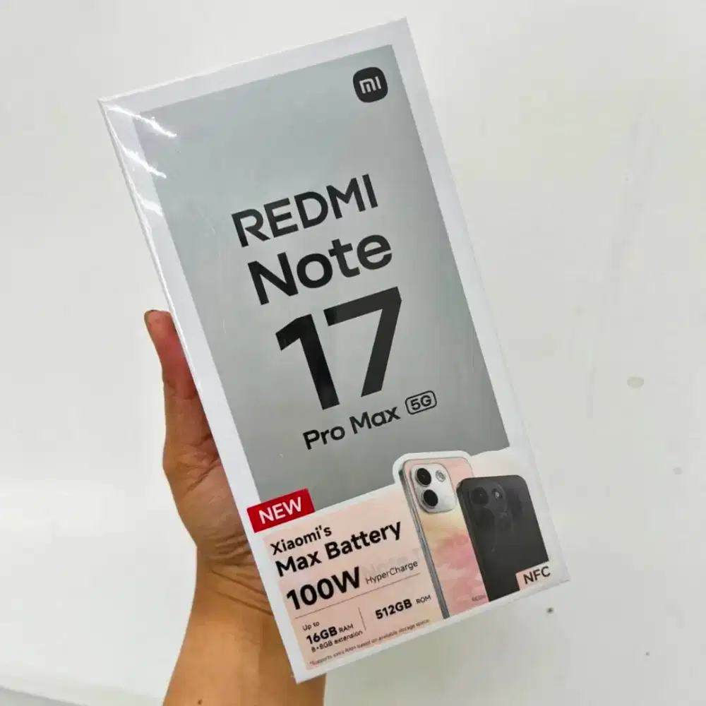 Xiaomi Redmi Note 17 Pro Max 5G 8/256 8/512 Gb New Garansi 1 Tahun