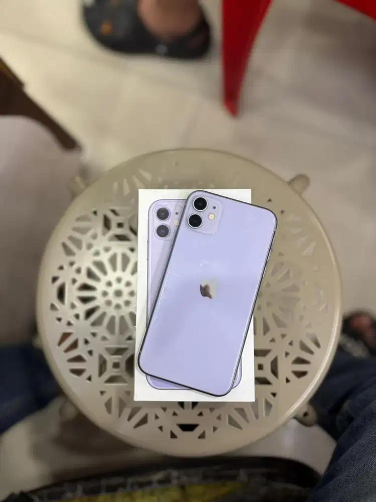 iPhone 11 64gb purple garansi inter