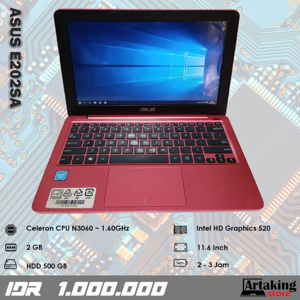 Asus E202SA - Celeron N3060 - Normal Siap Pakai