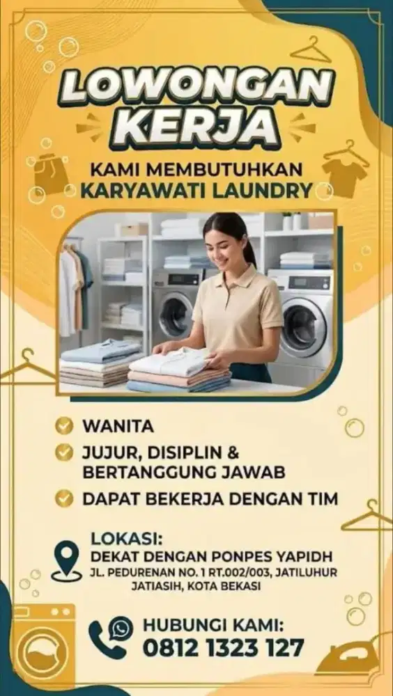 Lowongan kerja laundry