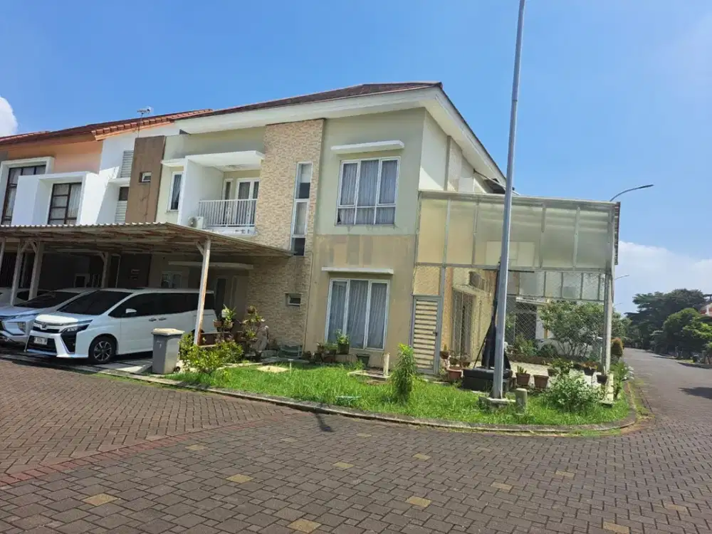 DIJUAL RUMAH HOOK DG KOLAM RENANG DI CLUSTER DEPAN JAKARTA GARDEN CITY