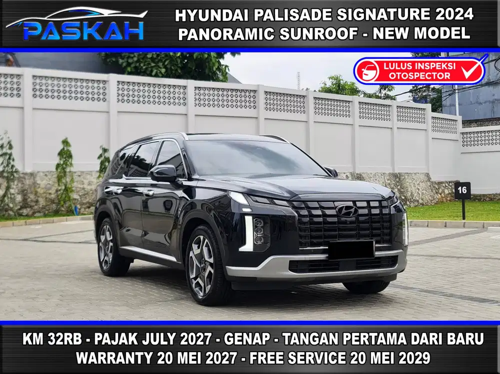 BUNGA 4% PAJAK JULI 2027 GENAP Km 32 k HYUNDAI PALISADE SIGNATURE 2024