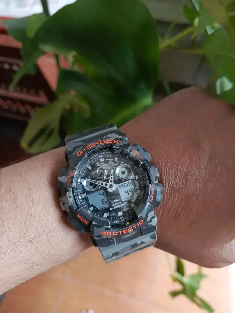 Gshock GA100CM ARMY Kondisi Mulus normal semua