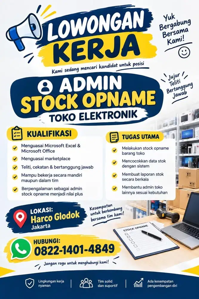 Admin Stock Toko Elektronik