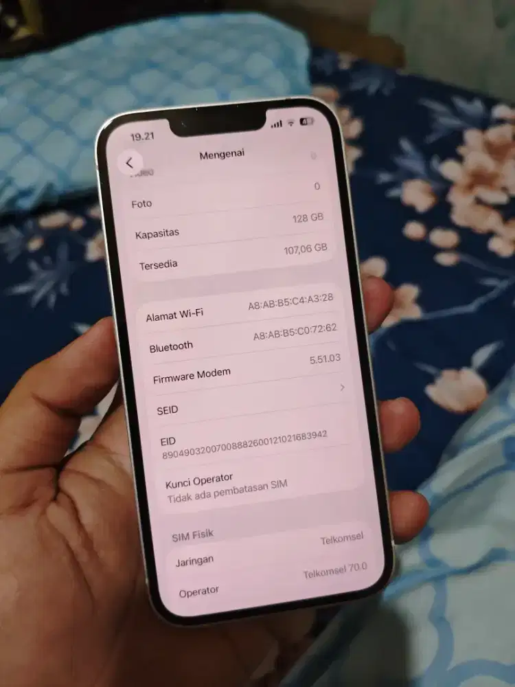 Iphone 13 128GB Putih Inter